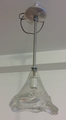 Hand-blown glass light fixture