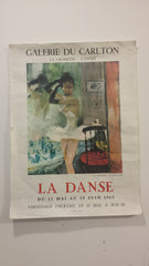 Vintage French ballet poster