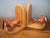 Bookends - hand-crafted wood airplane