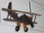 Hand-crafted large wood hanging airplane