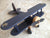 Hand-crafted large wood hanging airplane