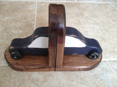 Bookends - hand-crafted wood car