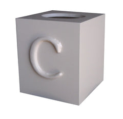 Letter tissue box cover