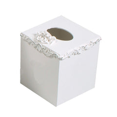Floral tissue box covers