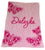 Personalized knit baby blanket2 -stroller size
