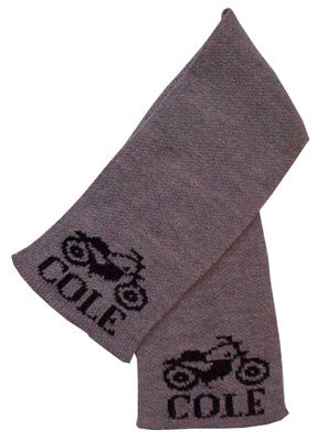 Personalized knit scarf