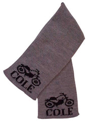 Personalized knit scarf