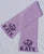 Personalized knit scarf
